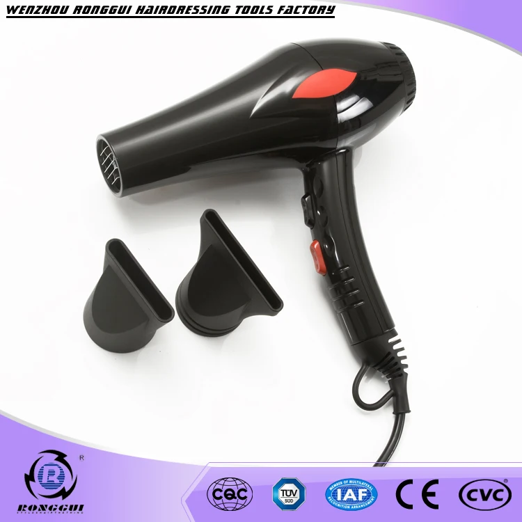 Жунгуй acmotor Новый 2017 низкая Шум Электрический ручка Фен Черный Профессиональный