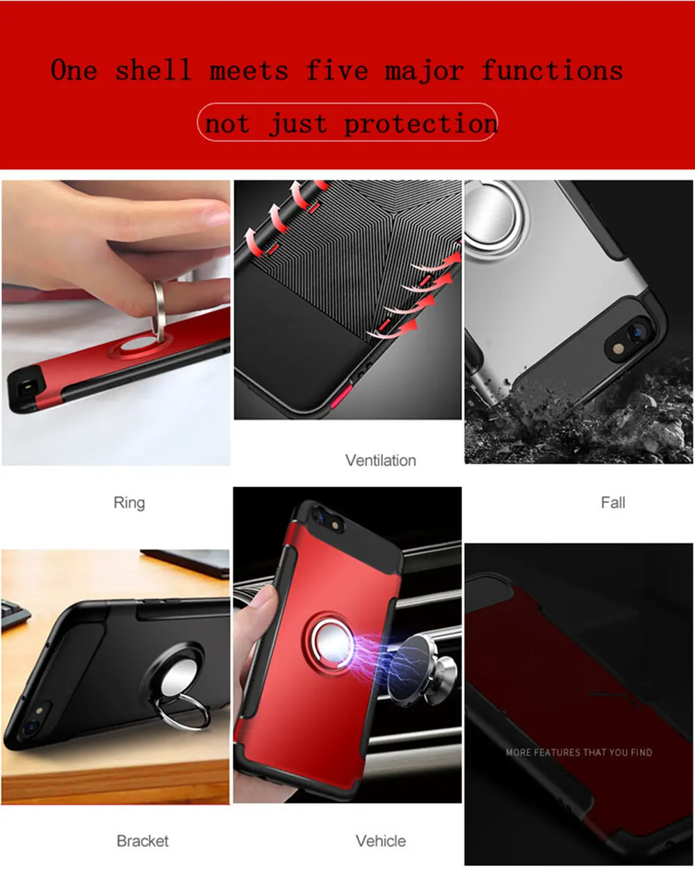 Магнитный чехол для Xiaomi mi 9 se mi 8 max 3, Роскошный чехол с кольцом, чехол для мобильного телефона s для Xiao mi Red mi note 5, 6, 7 Pro, 4x, чехол