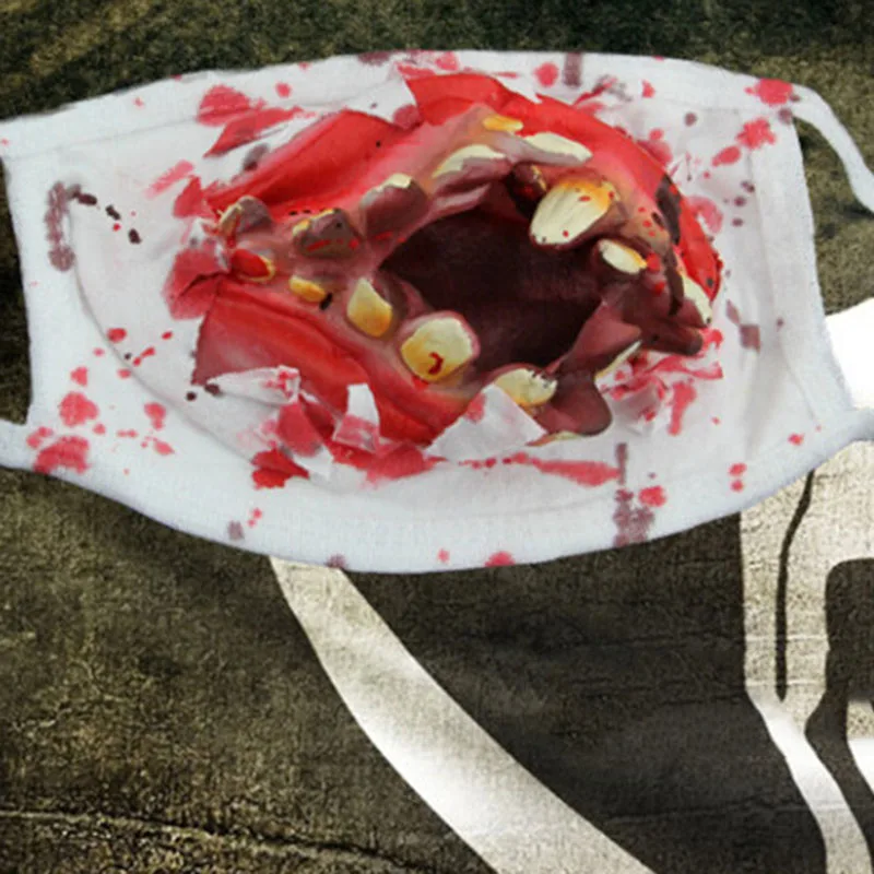 Страшная маска гребешок марлевые маски ужасов украшения для костюма Хэллоуина