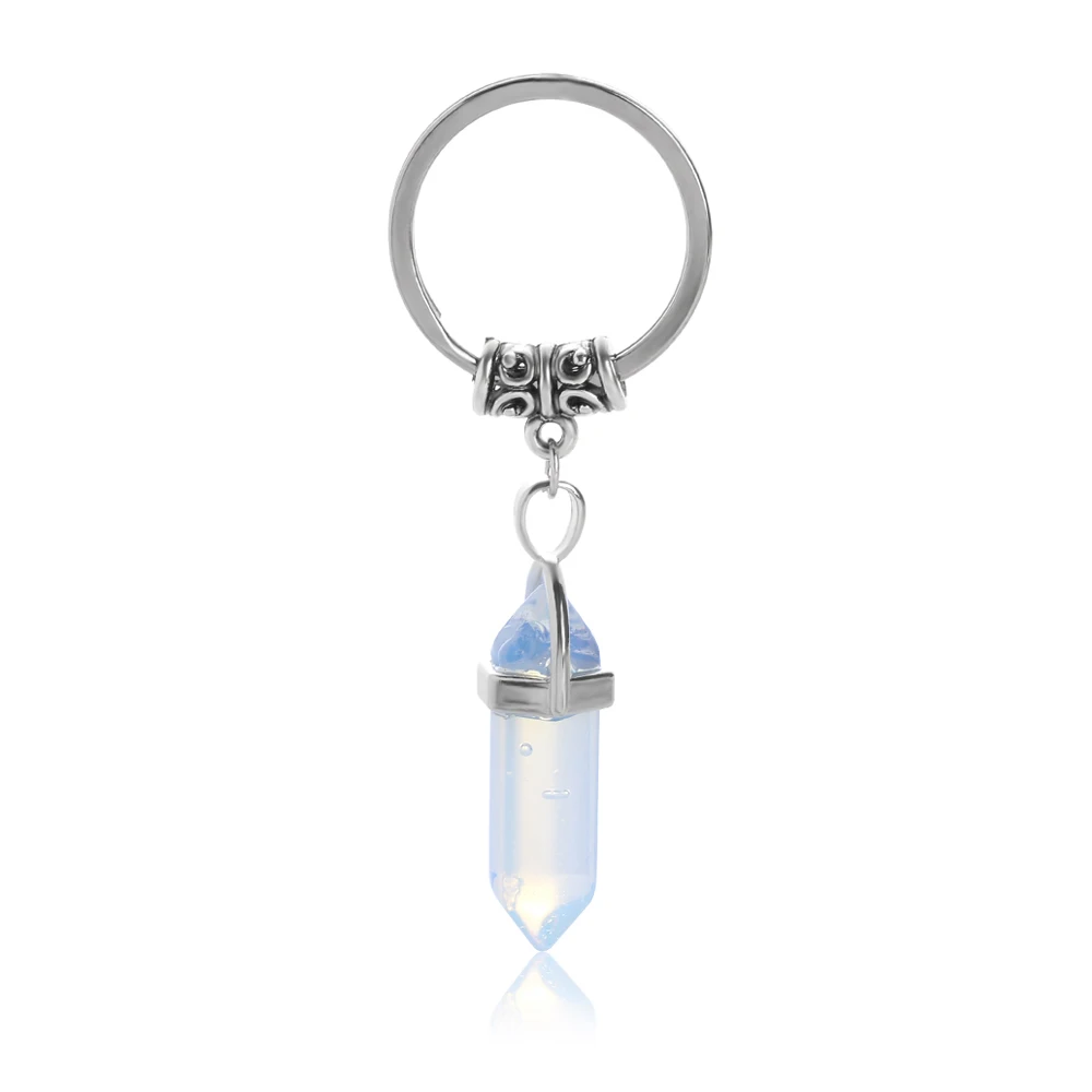 1 шт в винтажном стиле Из натурального камня брелок кварца кулон кольцо для