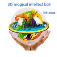 3d track maze magical intellect ball 158 stepsmarble puzzle brain teaser game balance toyeducationalsmart classic toy iq ball