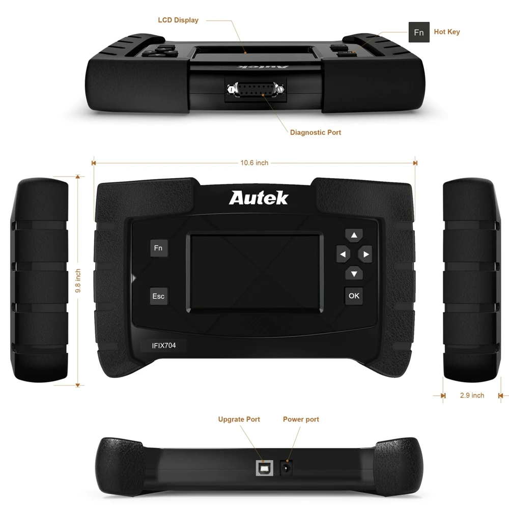 Autek IFIX704 все Системы OBD2 автомобиля диагностический инструмент для Ford Chrysler