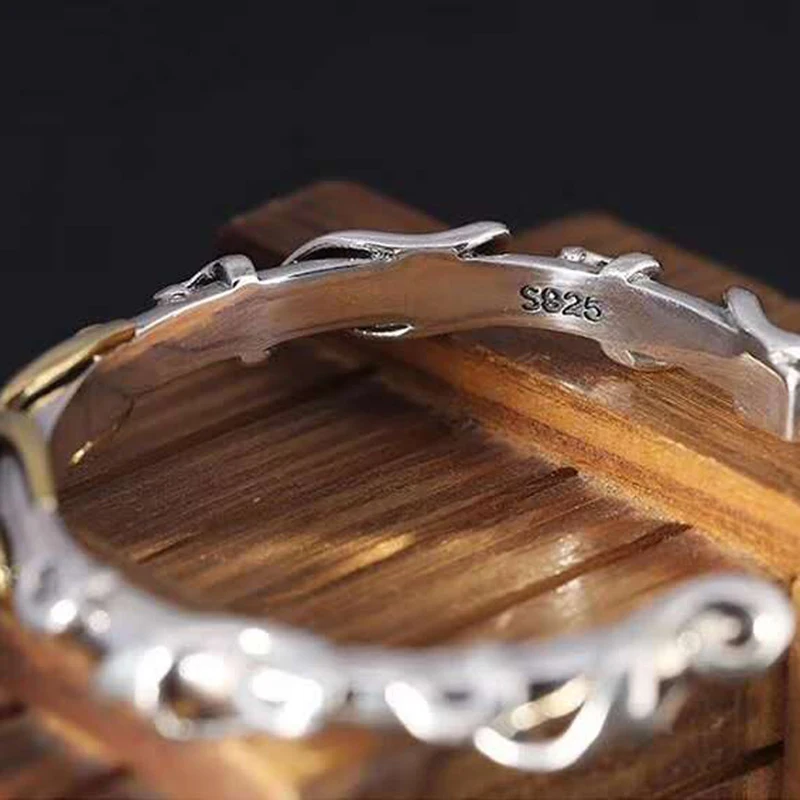 100% 925 Sterling Silver Wishful Hoop Bangles Bracelet for Men Women Fashion Golden Hoops Open Adjustable Jewelry Gifts | Украшения и