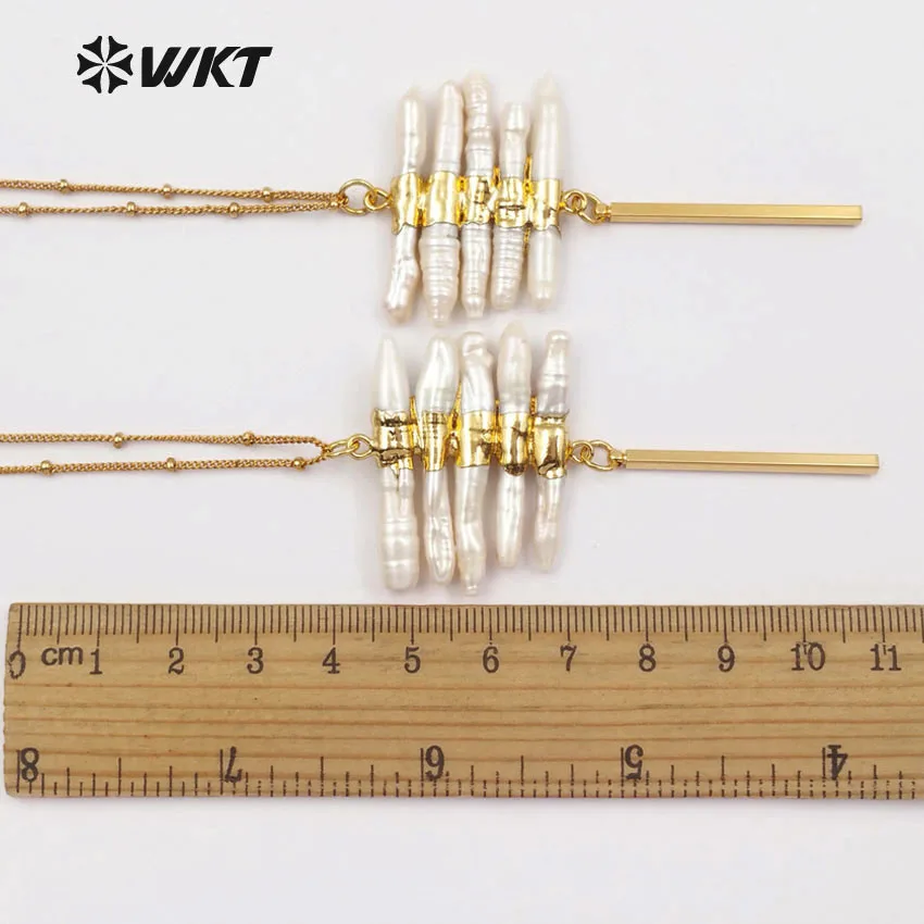 WT N1124 WKT оптовая продажа ожерелья из пресноводного жемчуга высшего качества