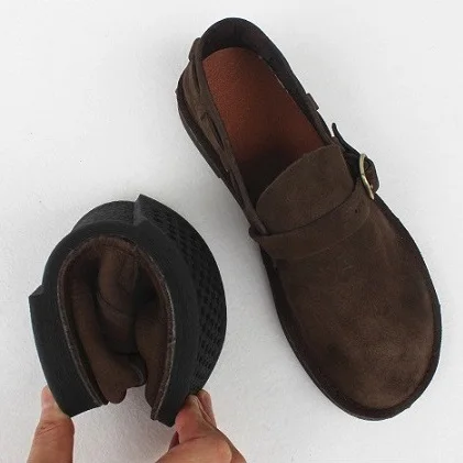Careaymade/женские туфли из натуральной кожи на плоской мягкой подошве Удобные дышащие тонкие туфли ручной работы в стиле ретро