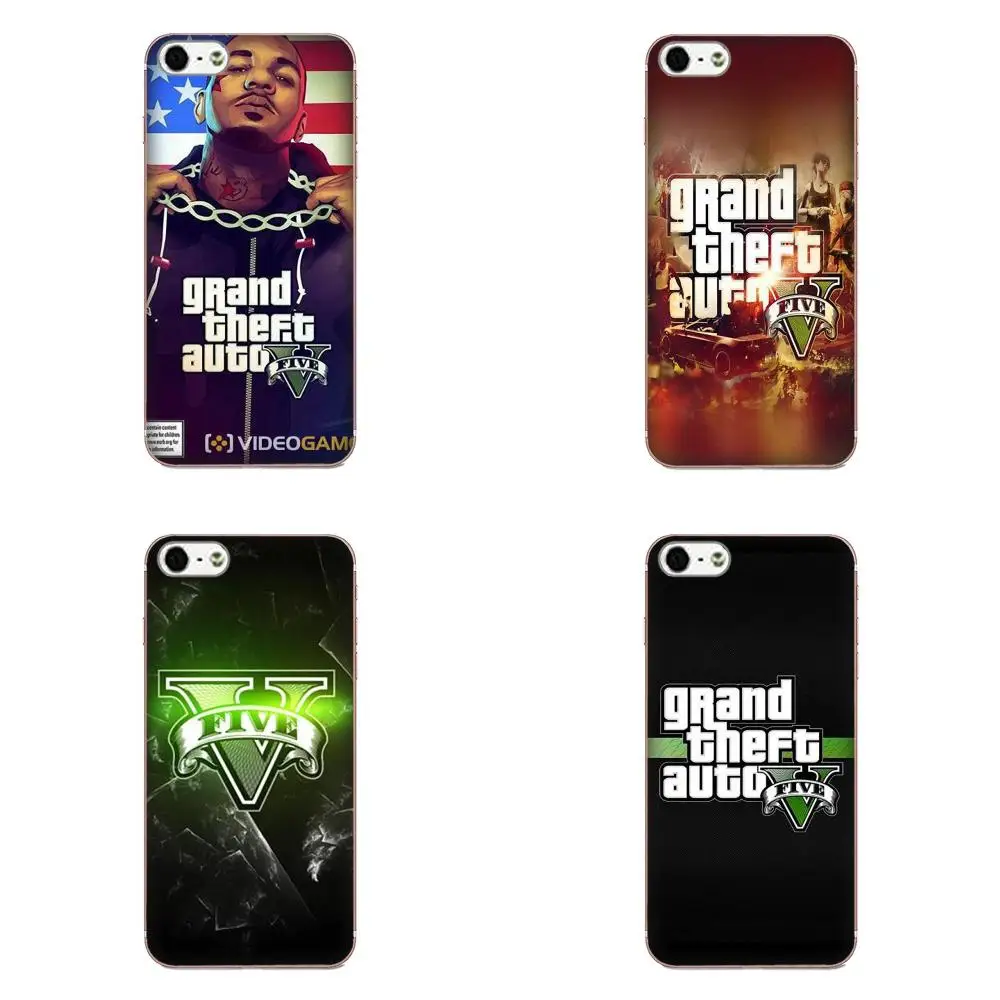 ТПУ чехол для телефона Grand Theft Auto Gta 5 V Samsung Galaxy Note 8 9 S3 S4 S5 S6 S7 S8 S9 S10 mini Edge Plus