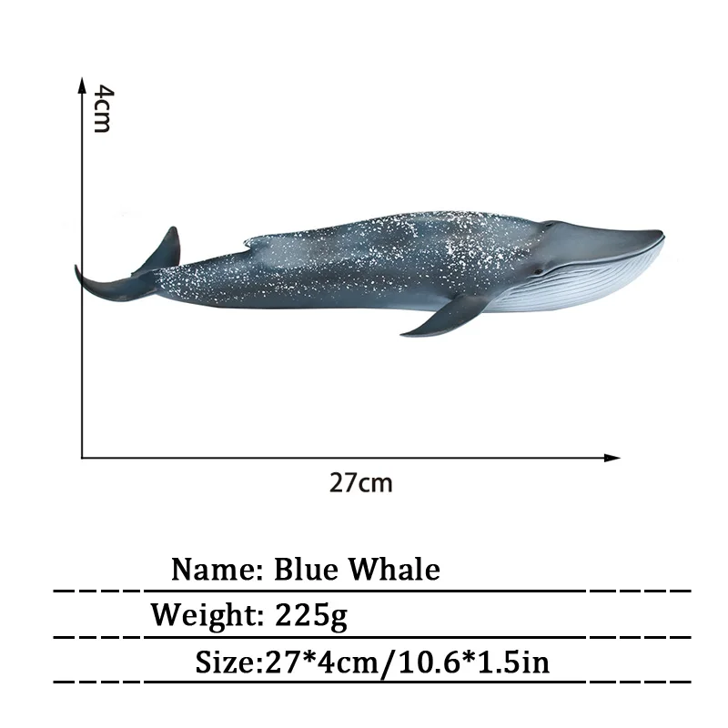 Blue Whale T-REX, 27 см, ПВХ, морская жизнь, синий кит, модель животного, морская жизнь, фигурка, игрушки, подарки для детей, человек против акулы - Цвет: Blue Whale