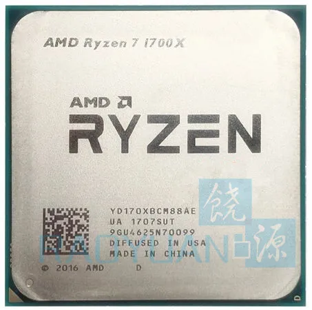 Процессор AMD Ryzen 7 1700X R7 1700X3,4 GHz Восьмиядерный процессор YD170XBCM88AE разъем AM4 с охлаждающим вентилятором