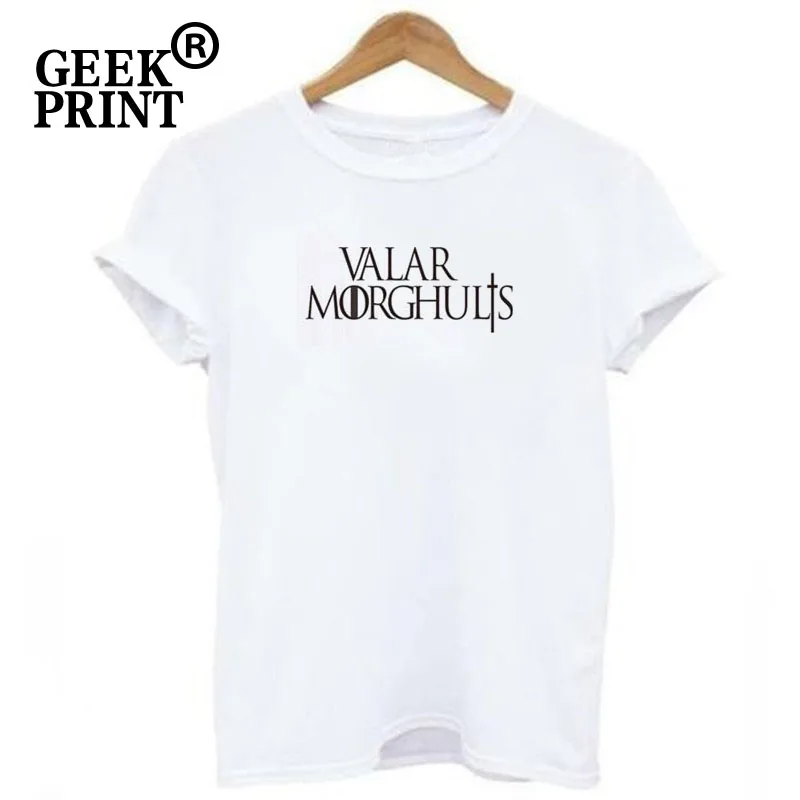 Valar Morghulis Игра престолов футболки женская модная летняя одежда все леди должны