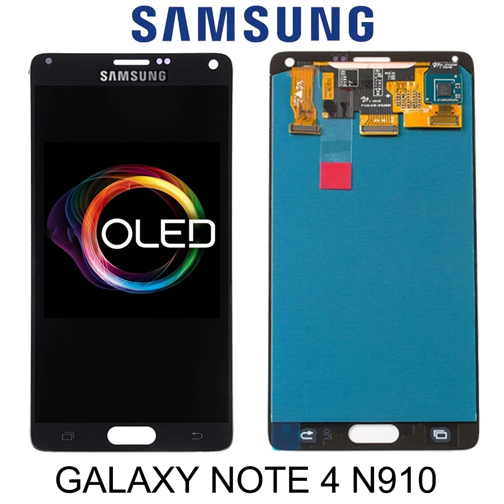 Оригинальный 5 7 дюймовый ЖК дисплей для SAMSUNG Galaxy Note 4 Note4 N910 N910C N910A N910F N910H сенсорный
