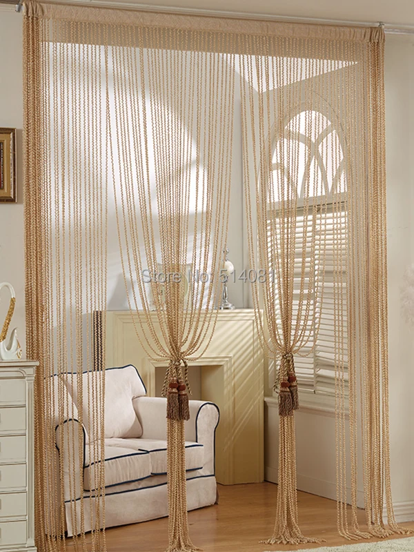 1 шт. светильник кофейная спираль занавеска делитель окон кисточка подвесная