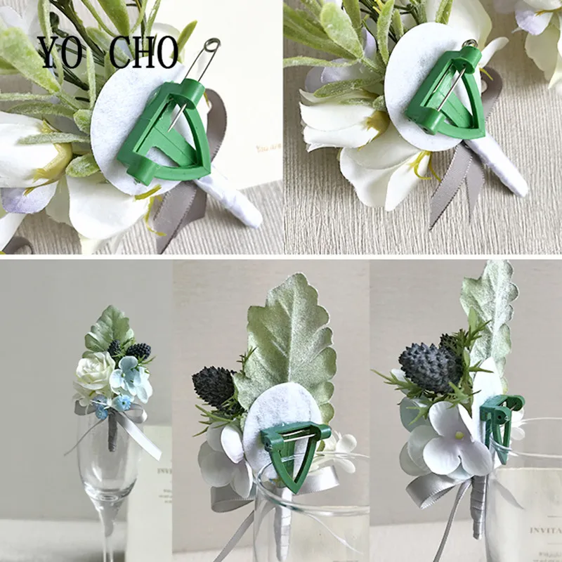 Белая орхидея YO CHO искусственная роза корсажный браслет шелковый цветок подружка
