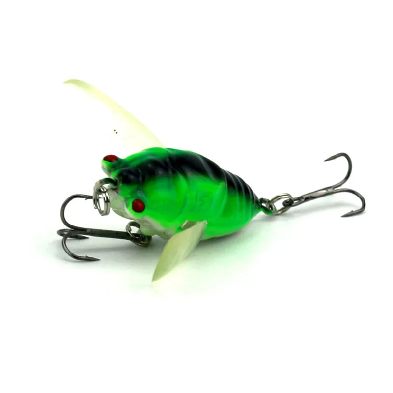 4 шт. жесткая крикет рыболовная приманка пластиковое насекомое Цикада см