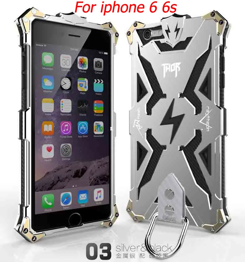 Zimon водонепроницаемый противоударный металлический чехол с винтом для iPhone 6 6s Ironman алюминиевый чехол для телефона s для iPhone 6s plus - Цвет: for iphone 6 6s