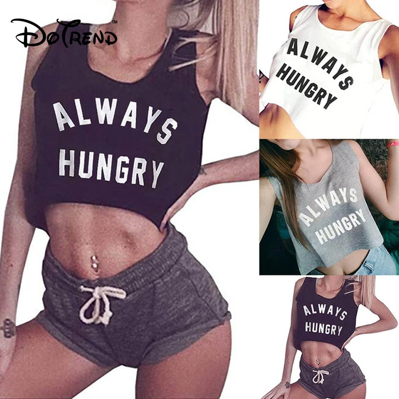 Кроп-топ женский с буквенным принтом пикантная майка уличная одежда без рукавов