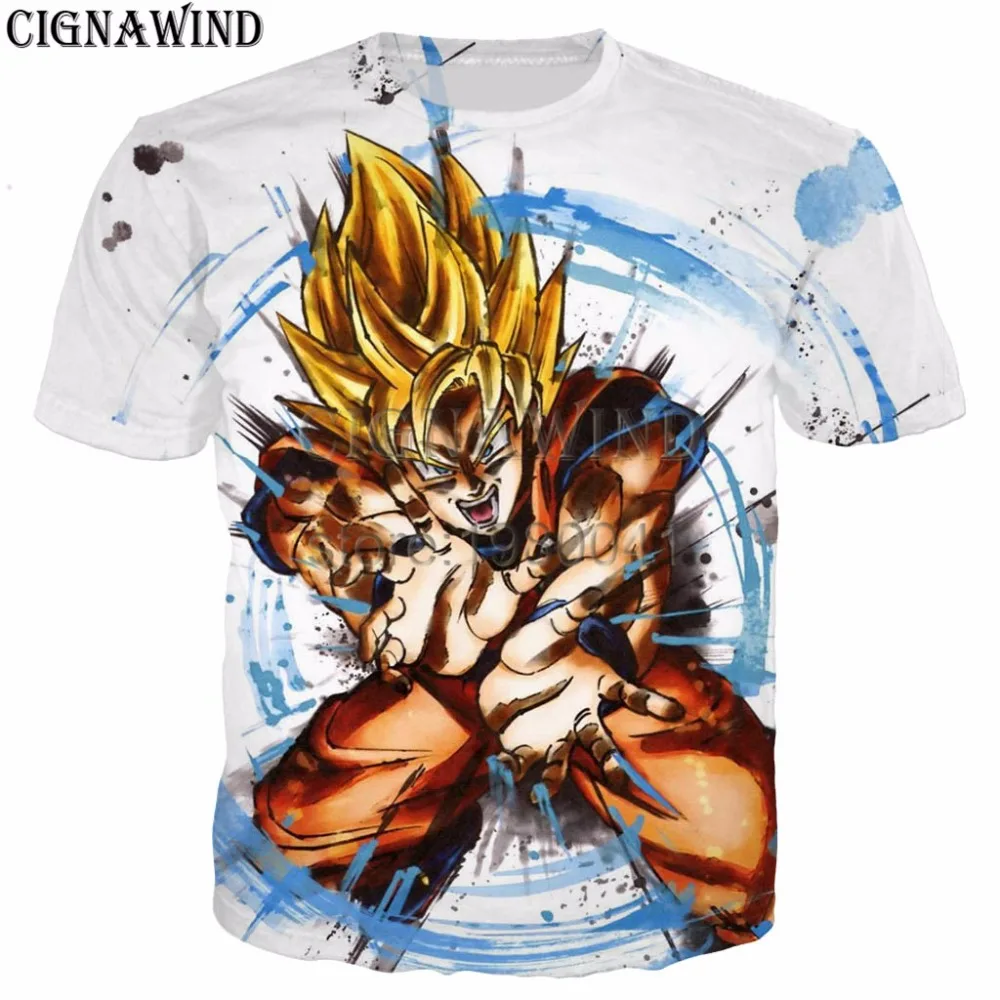 Новинка Классическая Футболка Harajuku с аниме Dargon Ball Z мужские/женские топы футболки