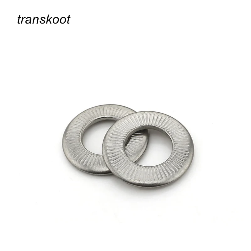 

4/10/30/50pcs Stainless Steel 304 Single Side Saddle Type Tooth Shape Washer Gasket Ring m3 m4 m5 m6 m8 m10 m12 m16