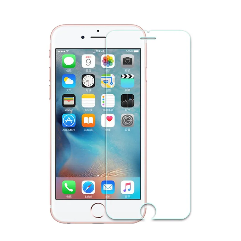 Mllse закаленное стекло для iPhone5 5S 5C 4S 6 7 S Plus HD ультра-тонкий защитная пленка