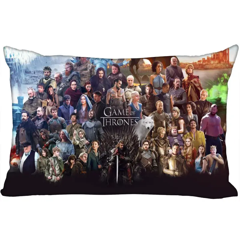 Pillow Case ShunQian Пользовательские Игры престолов Новое поступление прямоугольная декоративная Свадебные наволочки мягкие не выцветают наволочки индивидуальный подарок - Цвет: Pillow Case