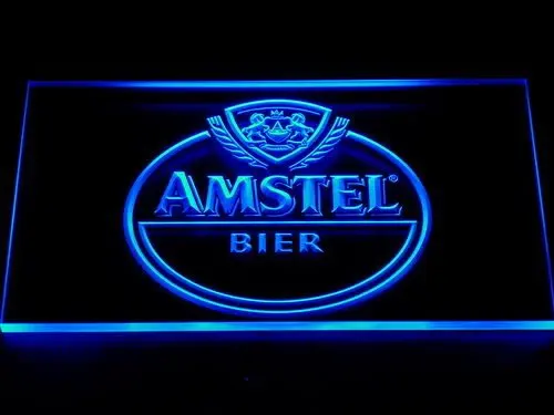 024 Amstel пивной бар светодиодный неоновый светильник с выключателем вкл/выкл 20 +