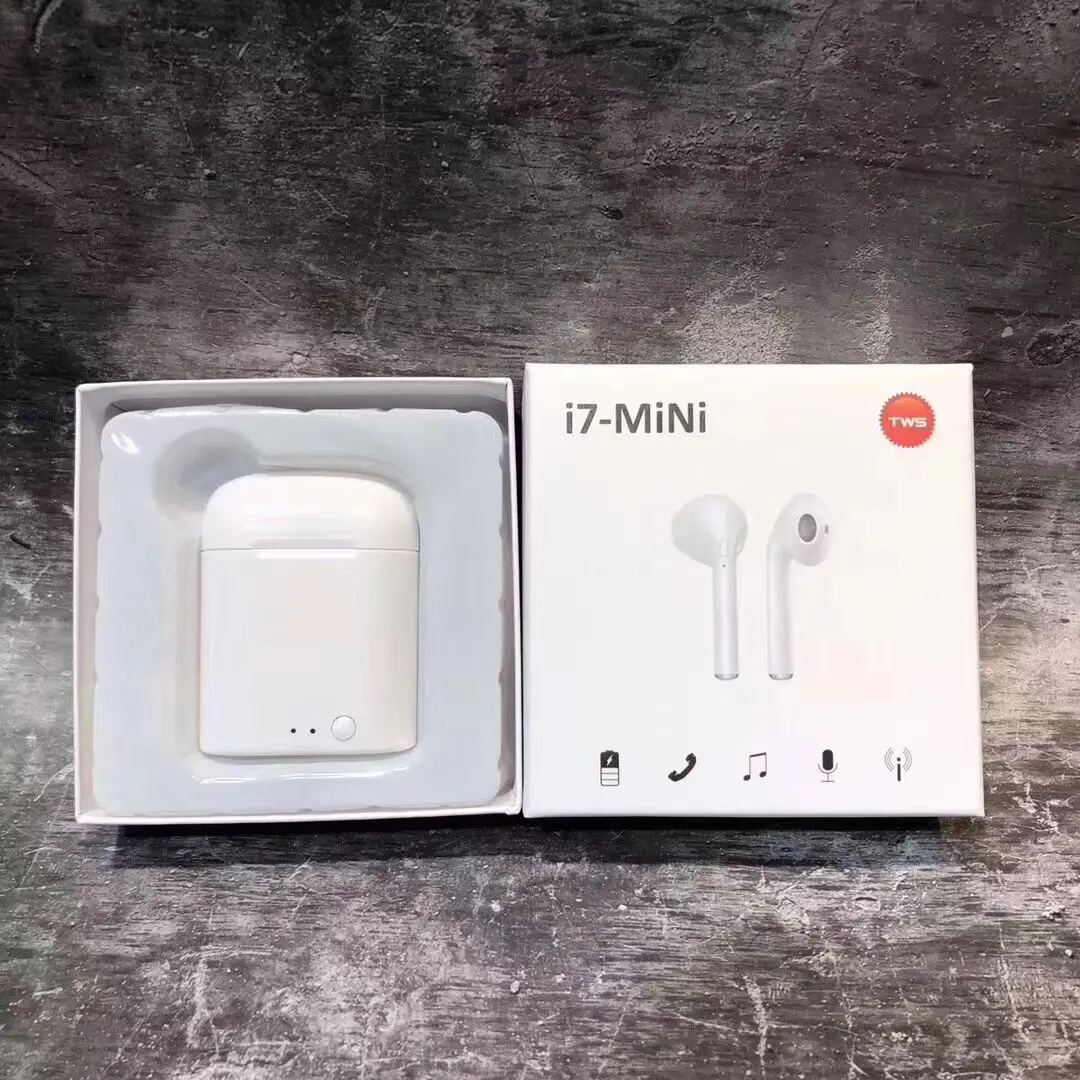 I7 мини красочные TWS Близнецы Bluetooth наушники мини беспроводная гарнитура V4.2 vs i7s для Iphone 7/8 x/xs samsung универсальный