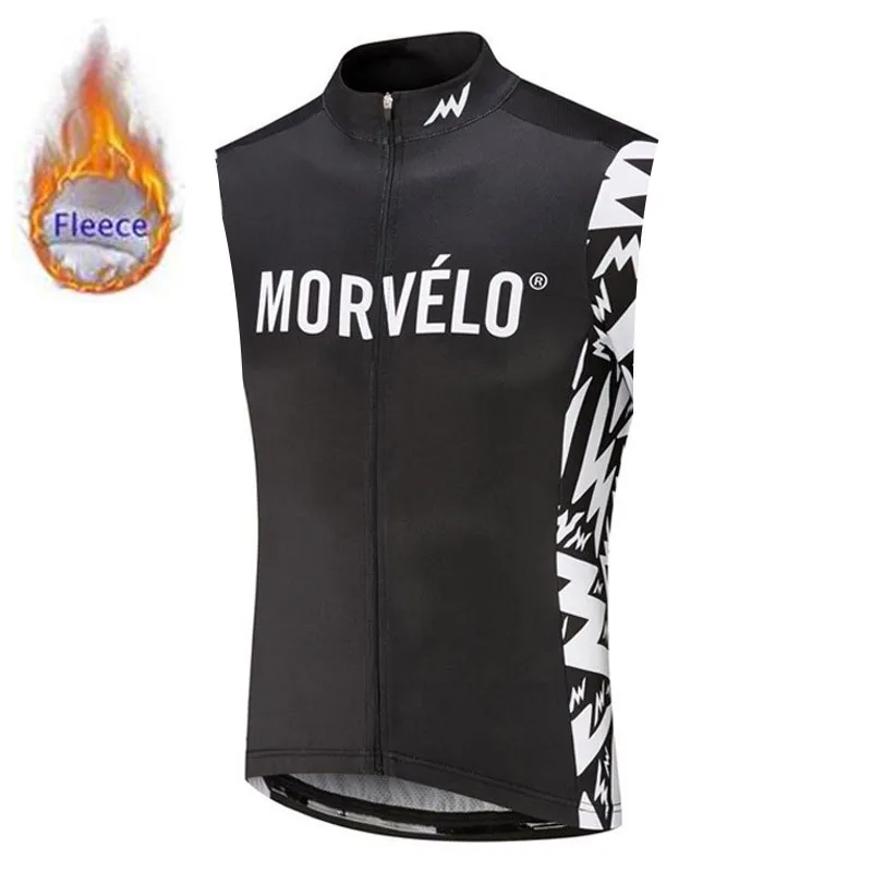 Новинка, зимний теплый мужской жилет MORVELO PRO TEAM без рукавов для велоспорта, одежда для горного велосипеда, одежда для велоспорта