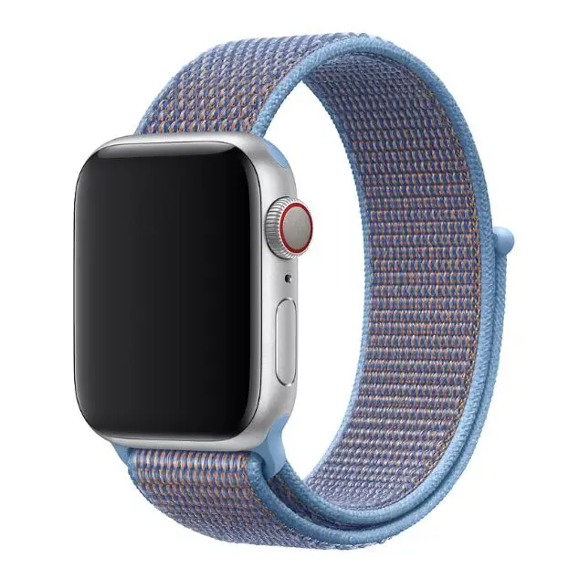 Светильник со светоотражающим браслетом, спортивный ремешок для Apple Watch, ремешок 44 мм, 42 мм, 40 мм, 38 мм, тканый нейлоновый ремешок для iwatch, серия 4/3/2/1