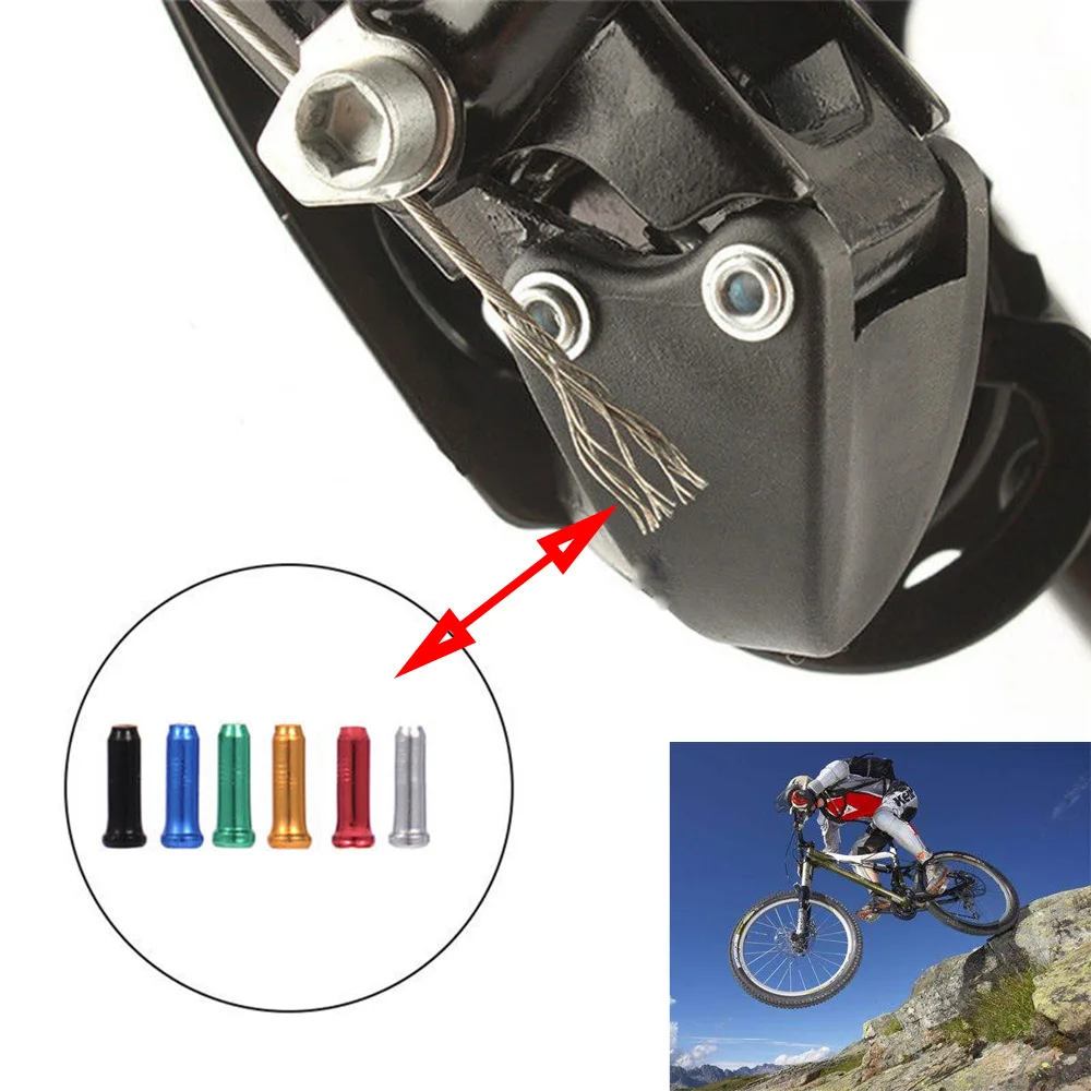 

2019 20pcs/lot Wholesale Aluminum Alloy Bike Brake Shifter Inner Cable Tips Wire End Cap Crimp MTB Accessories