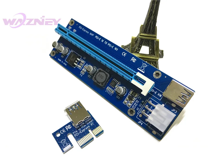 50 шт. VER 006C PCI E Express 1X для 16X переходная карта + USB 3 0 кабель SATA (15 контактов 6 Pin Питание