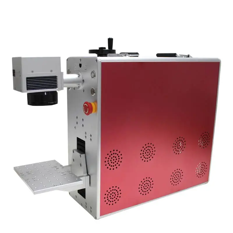 20W Red 20 Вт Треугольники волоконно-лазерная маркировочная машина DIY металлическая надпись автоматическая маркировка портативный лазерный станок удалить задняя крышка - Цвет: 20W Red