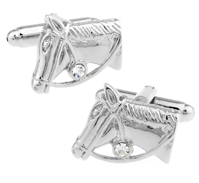 Женские и мужские запонки в виде животных модные из медного материала с