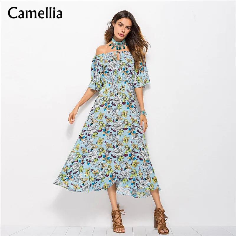 Женское платье с открытой спиной Камелия 7 цветов сексуальное летнее макси