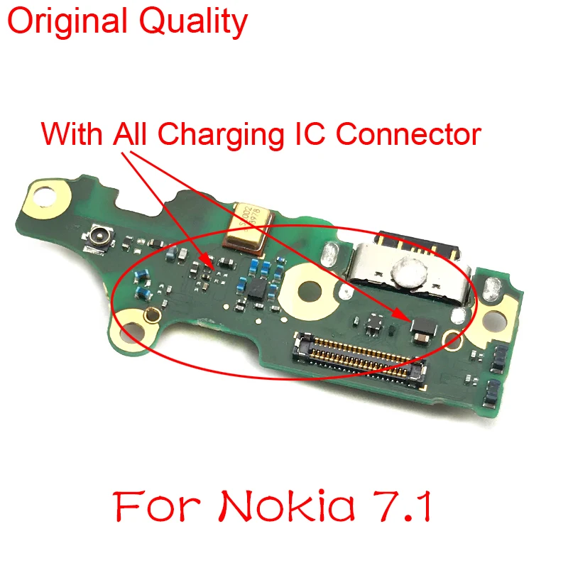Новый док-разъем Micro USB зарядный порт гибкий кабель микрофонная плата для Nokia 7 1 2018
