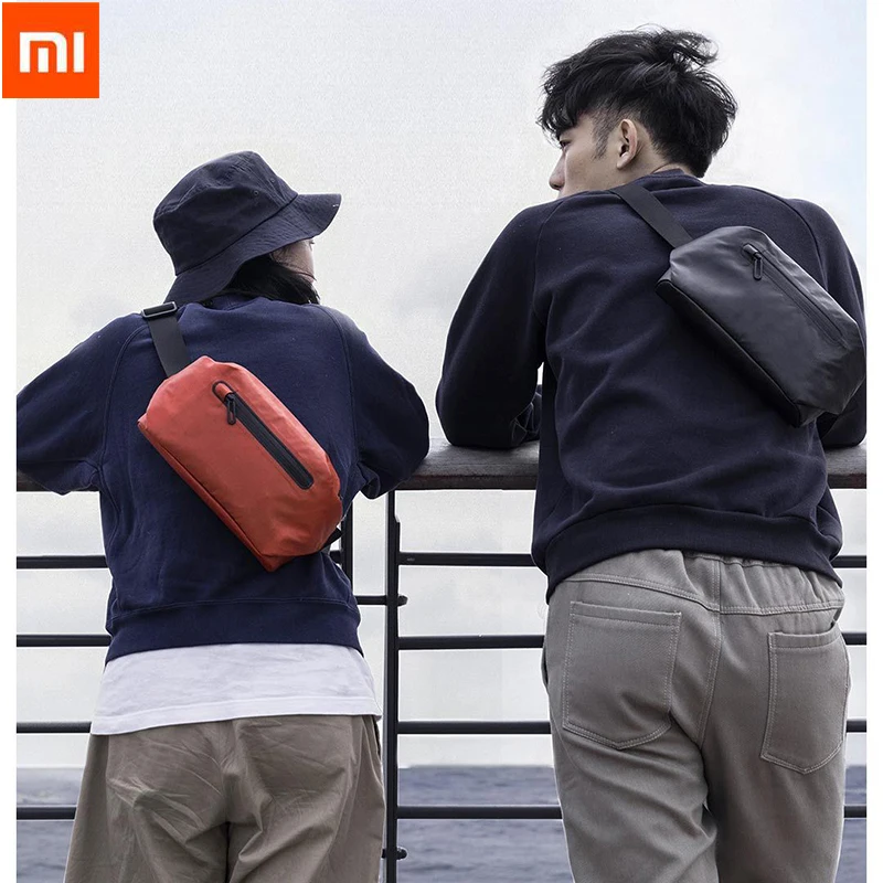Xiaomi 90 Водонепроницаемый Сумка Прохладный Повседневное нагрудная сумка поясная сумка для денег сумка для спорта на открытом воздухе для верховой езды с предохранителем и универсальным питанием-от источника переменного или Предупреждение