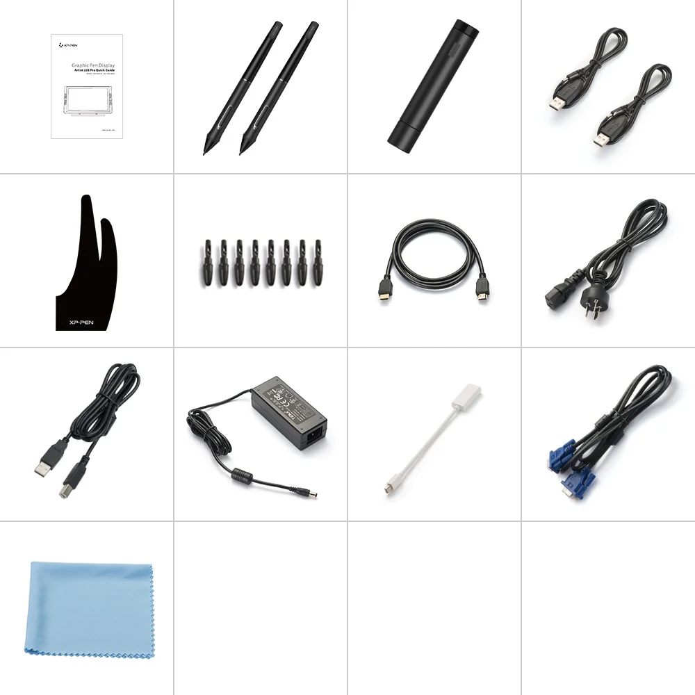 Монитор планшет для рисования XP Pen Artist 22E Pro HD ips графичиский дисплей планшет для рисования с экспресс-клавишами подходит для правши и левши 8192
