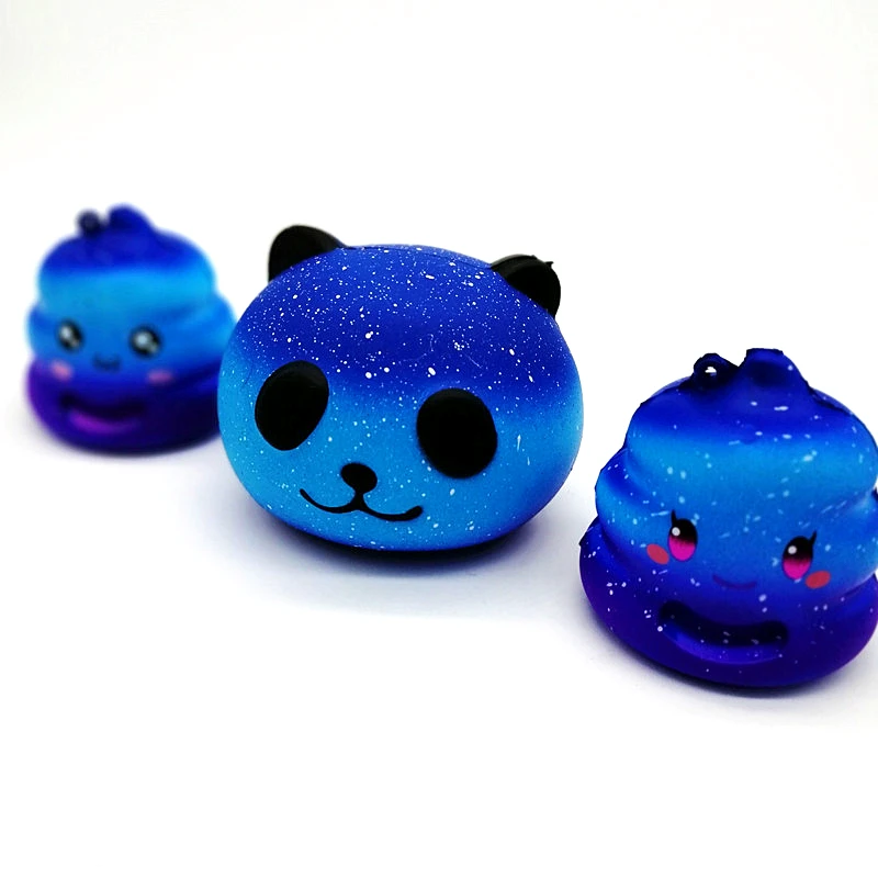 Мягкий Jumbo galaxy peach panda poo мягкий медленно поднимающийся красочный Единорог Мягкий кот гамбургер антистрессовая игрушка для детей и взрослых