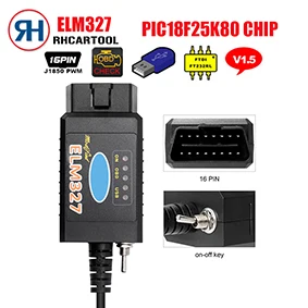 elm327 for fo-rd OBD2 ELS27 FORScan PIC24HJ128GP+ FTDI микрочип для Mazda/для Lincoln/для Mercury предназначен для работы над ELM327 и J2534 ELS 27 - Цвет: elm327 for fo-rd