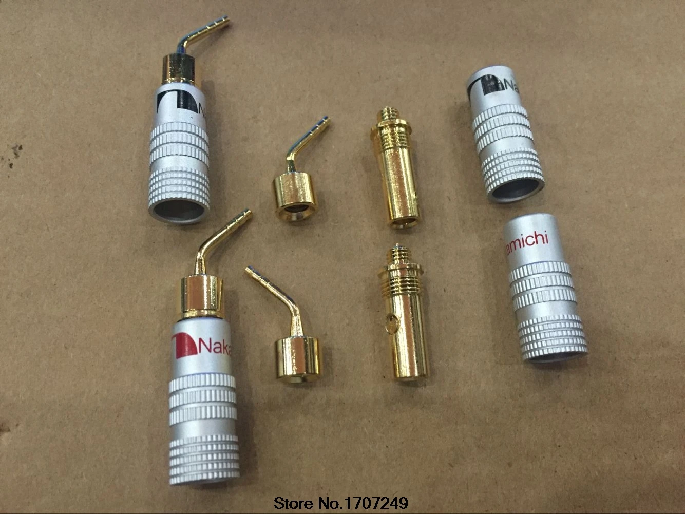 Новинка 4 шт. Высококачественный Новый 24K золотистый динамик Nakamichi Pin Angel 2 мм