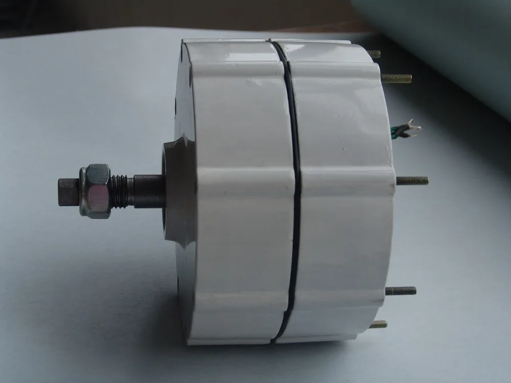 Free Shipping 200W 12V/24V 3 Phase AC Low rpm Permanent Magnet Alternator 200 Watt Power Generators for Wind Turbine | Обустройство