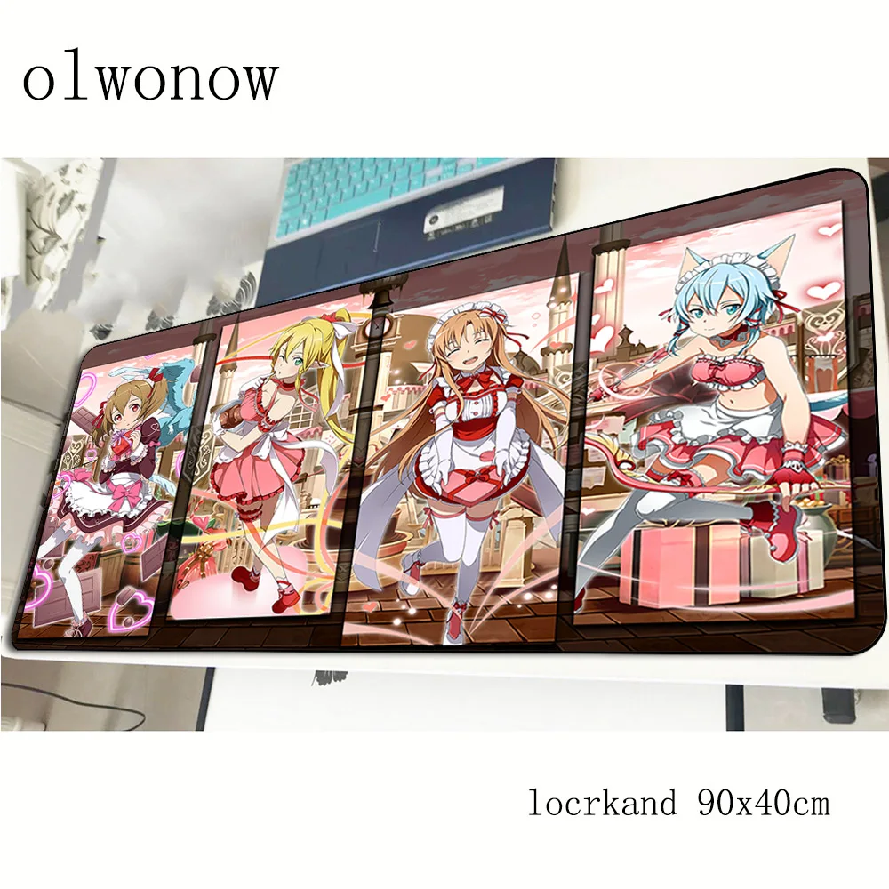 Коврик для мыши Sword Art Online 90x40 см властный игровой коврик красивый компьютерный