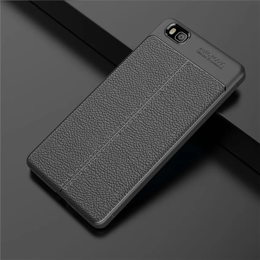 Triseoly ударопрочный кожаный чехол из углеродного волокна для huawei P8 lite чехол для huawei P8 Lite 5,0"