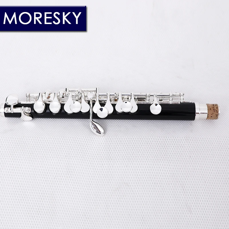 MORESKY Piccolo C Ключ Мельхиор половинного размера флейта посеребренный материал корпуса ABS смола