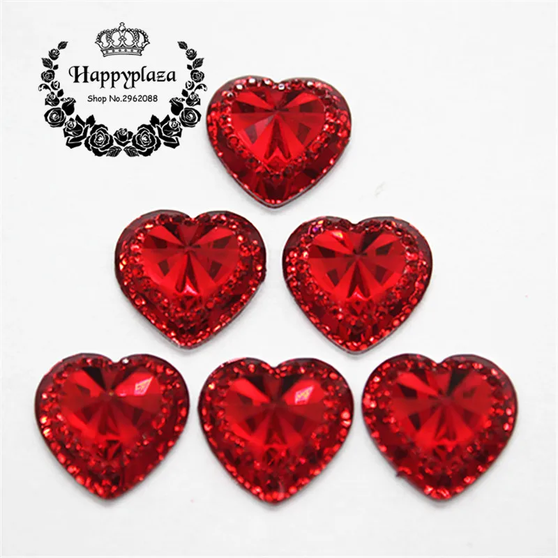 50 шт. 15 мм кабошон для скрапбукинга|heart flatback|bling bling craftsflatback crafts |