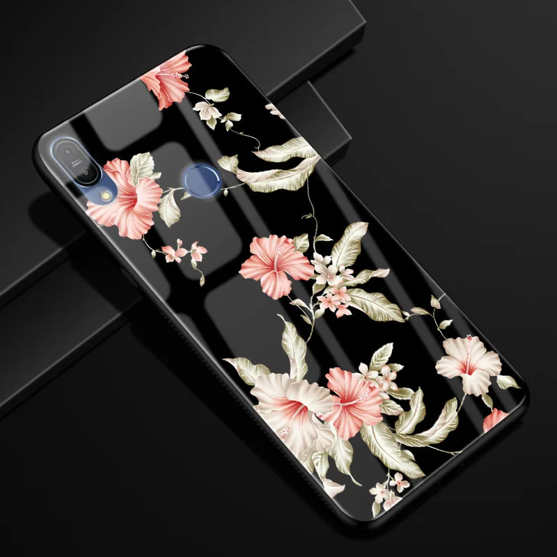 12 Для ASUS Zenfone Max Pro M1 ZB601KL ZB602KL чехол X00TD стеклянный силиконовый бампер Чехол Жесткий PC стекло задняя крышка ZB601KL чехол для телефона s - Цвет: 12