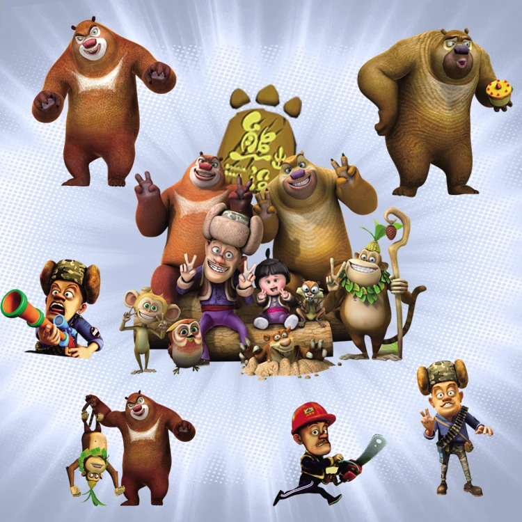 

removable Boonie Bears Cartoon Kids Children Wall Stickers Vinyl Decal Nursery Decor Gift D050