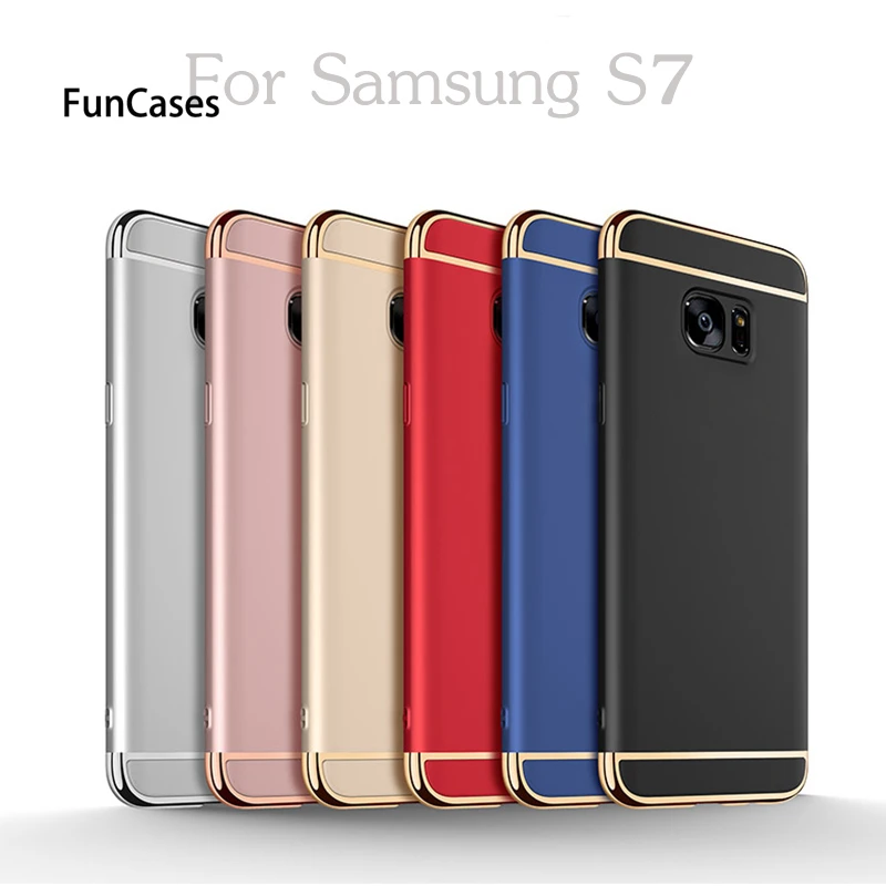 Роскошные 3 в 1 Жесткие ПК-Чехлы для samsung Galaxy S10E S10 плюс A8 A6 J4 J6 плюс A750 S6 S7 край S8 S9 плюс Цвета резиновый матовый чехол
