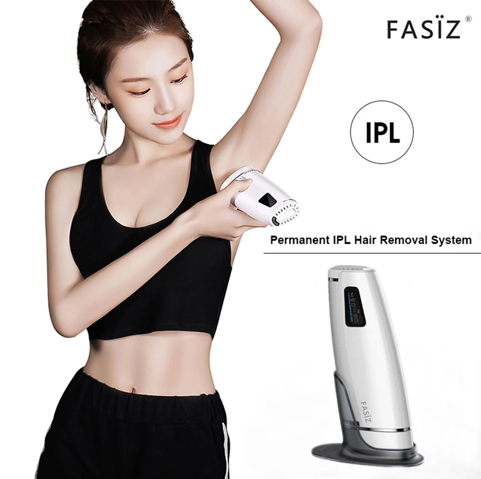 Лазерный эпилятор Fasiz 2в1 IPL для удаления волос с ЖК-дисплеем, лазерный триммер для постоянного бикини, Электрический лазерный эпилятор