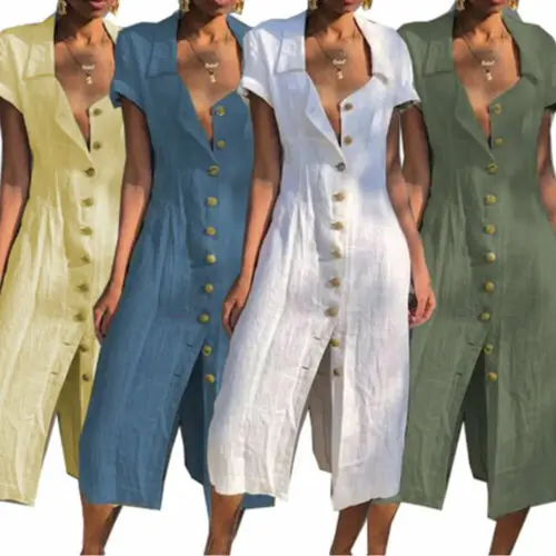 Летнее Новое модное повседневное женское платье с v-образным вырезом и коротким