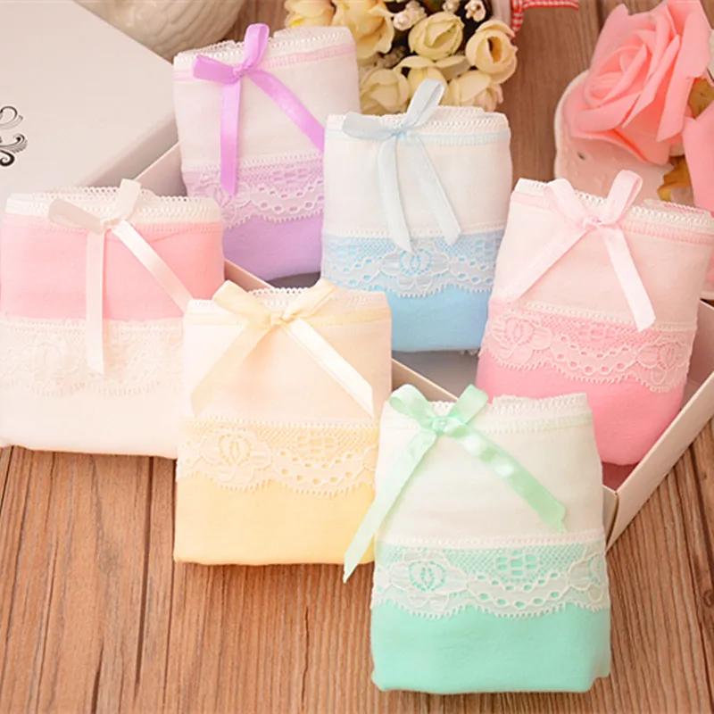 Женское нижнее белье 2017 трусы большого размера хлопковые стринги трусики милые