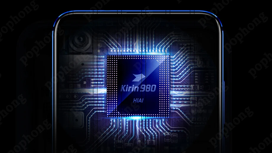 HONOR View 20, Honor V20, 6 ГБ, 128 ГБ, мобильный телефон, 6,4 дюймов, Kirin 980, четыре ядра, Android 9,0, NFC, 4000 мАч